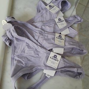 B.Tempt'd thongs, OS, lavender color, NWT, 5 pairs